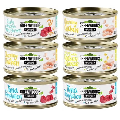 Gemischtes Probierpaket Greenwoods Delight 6 x 70 g