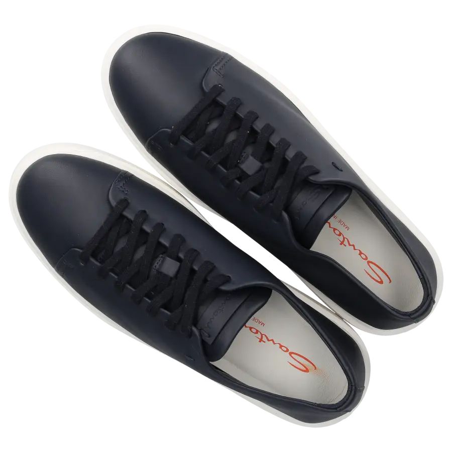 Santoni - Sneaker low 60994 Kalbsleder - blau