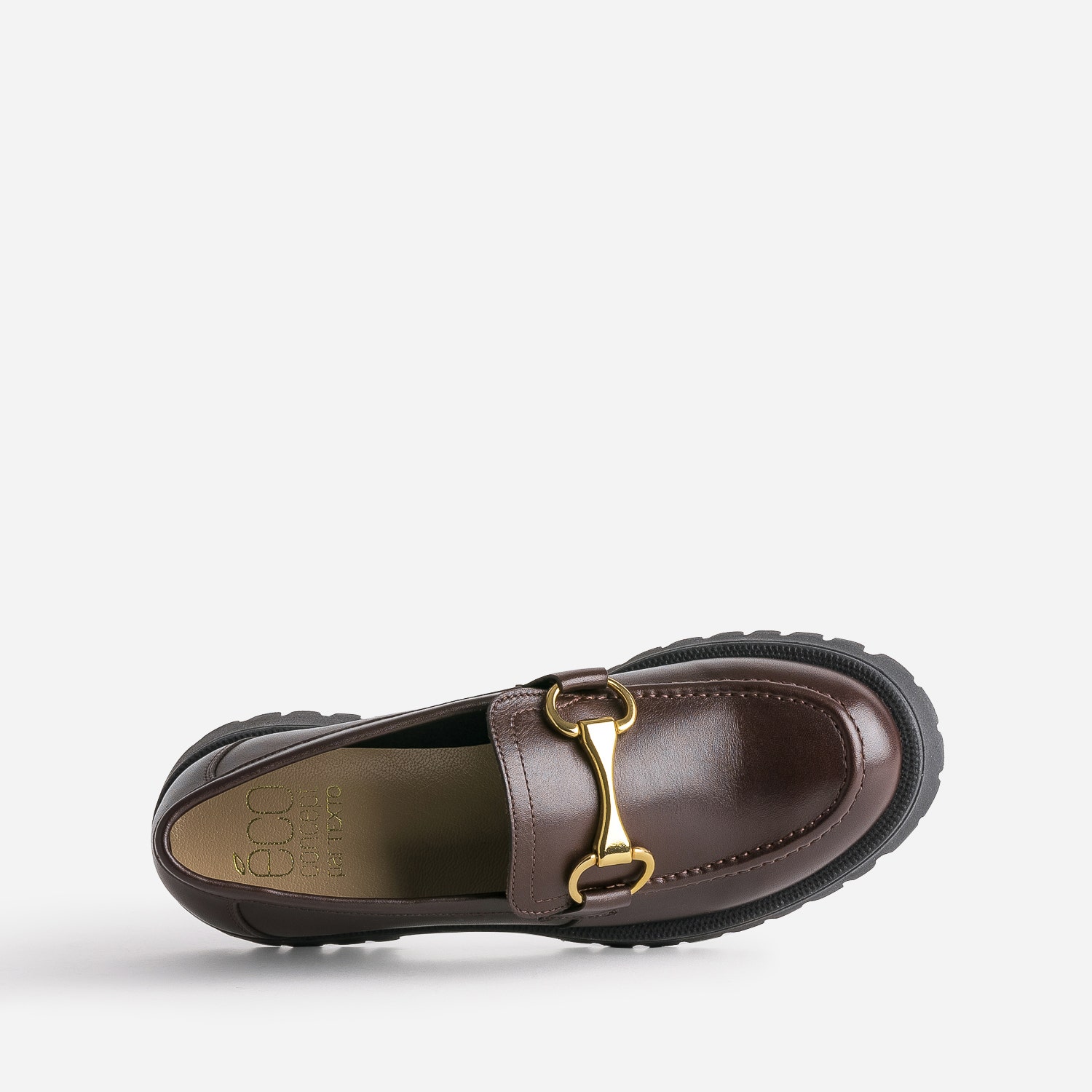 Mocassin TEXTO marron foncé éco-conçu cuir