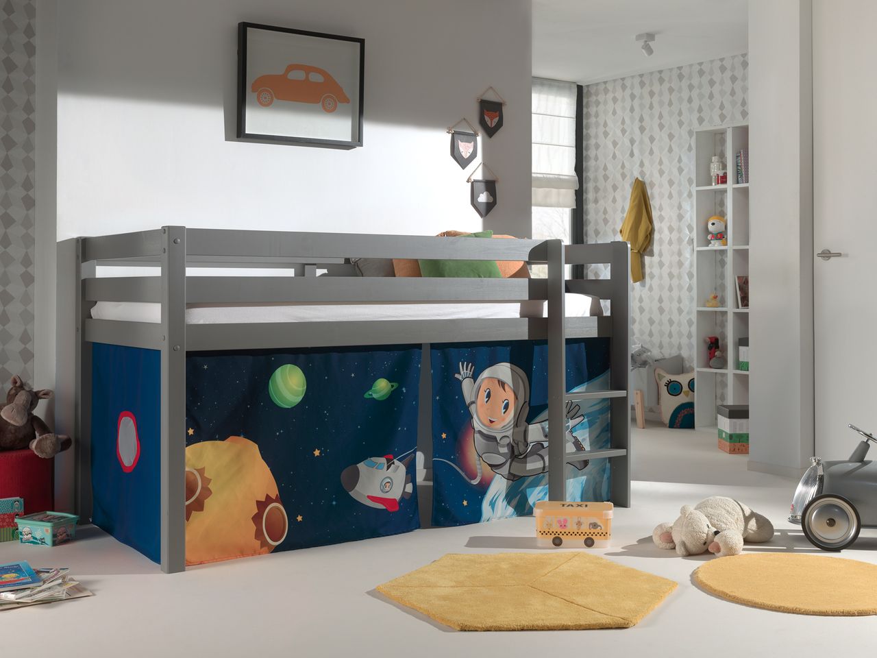 VIPACK Spielbett Pino mit Textilset 