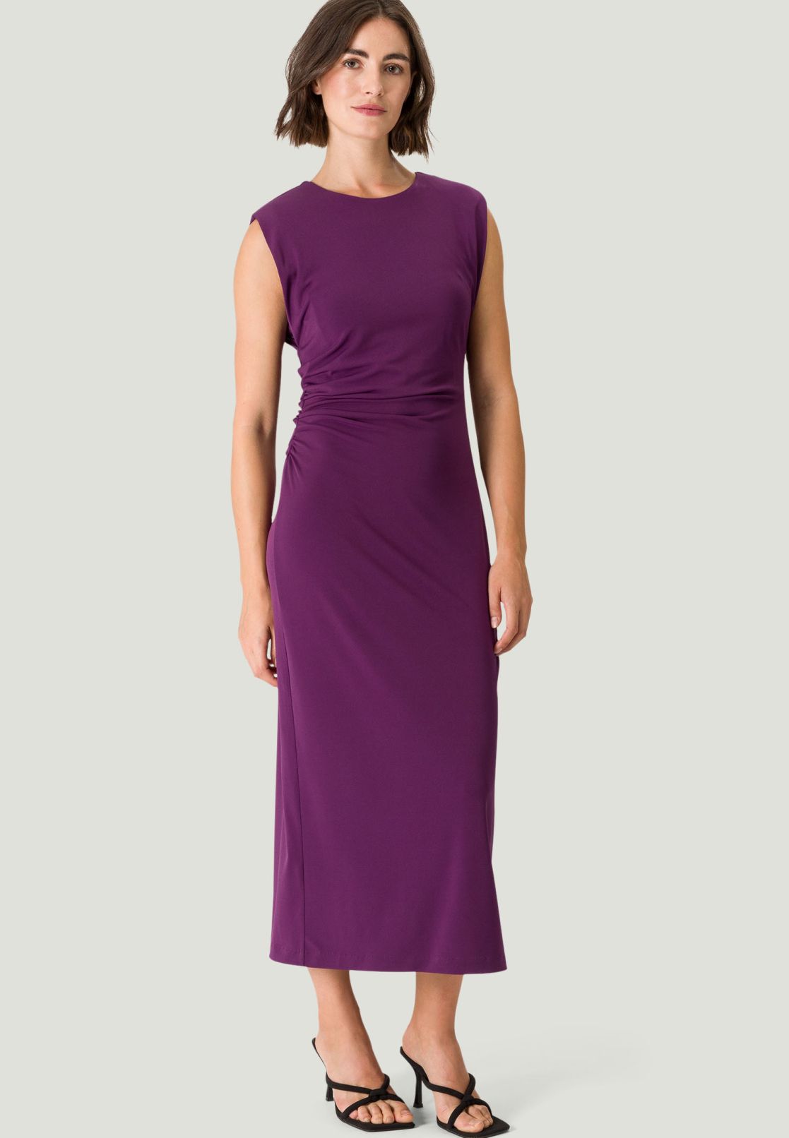 Maxikleid mit Raffung