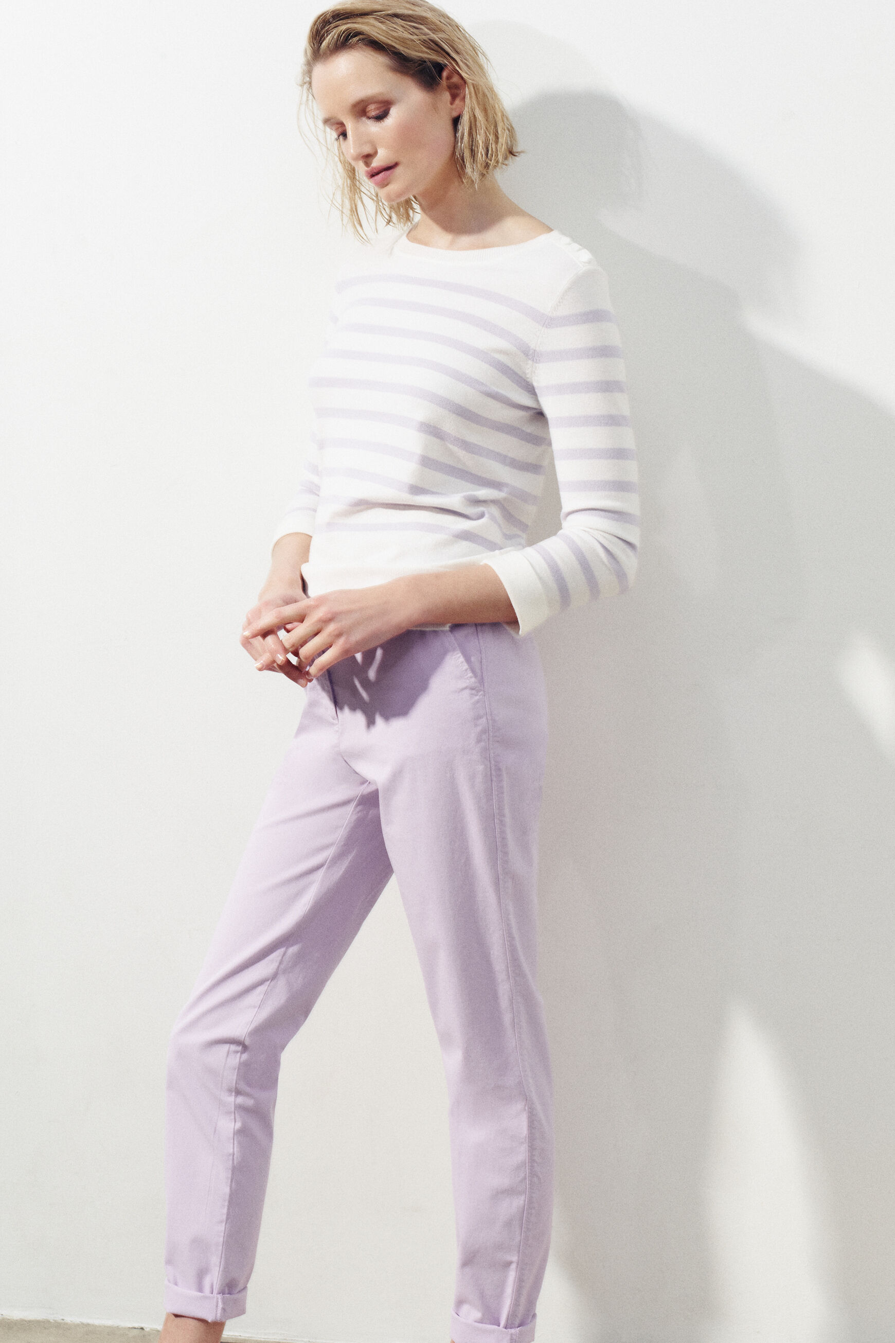 pantalon adelmo parme femme