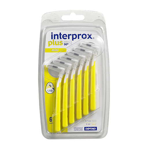 INTERPROX plus mini gelb Interdentalbürste  6 St  Zahnbürste