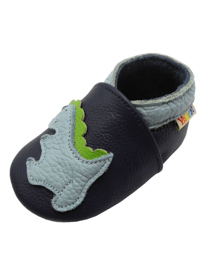 Yalion Leder-Krabbelschuhe 