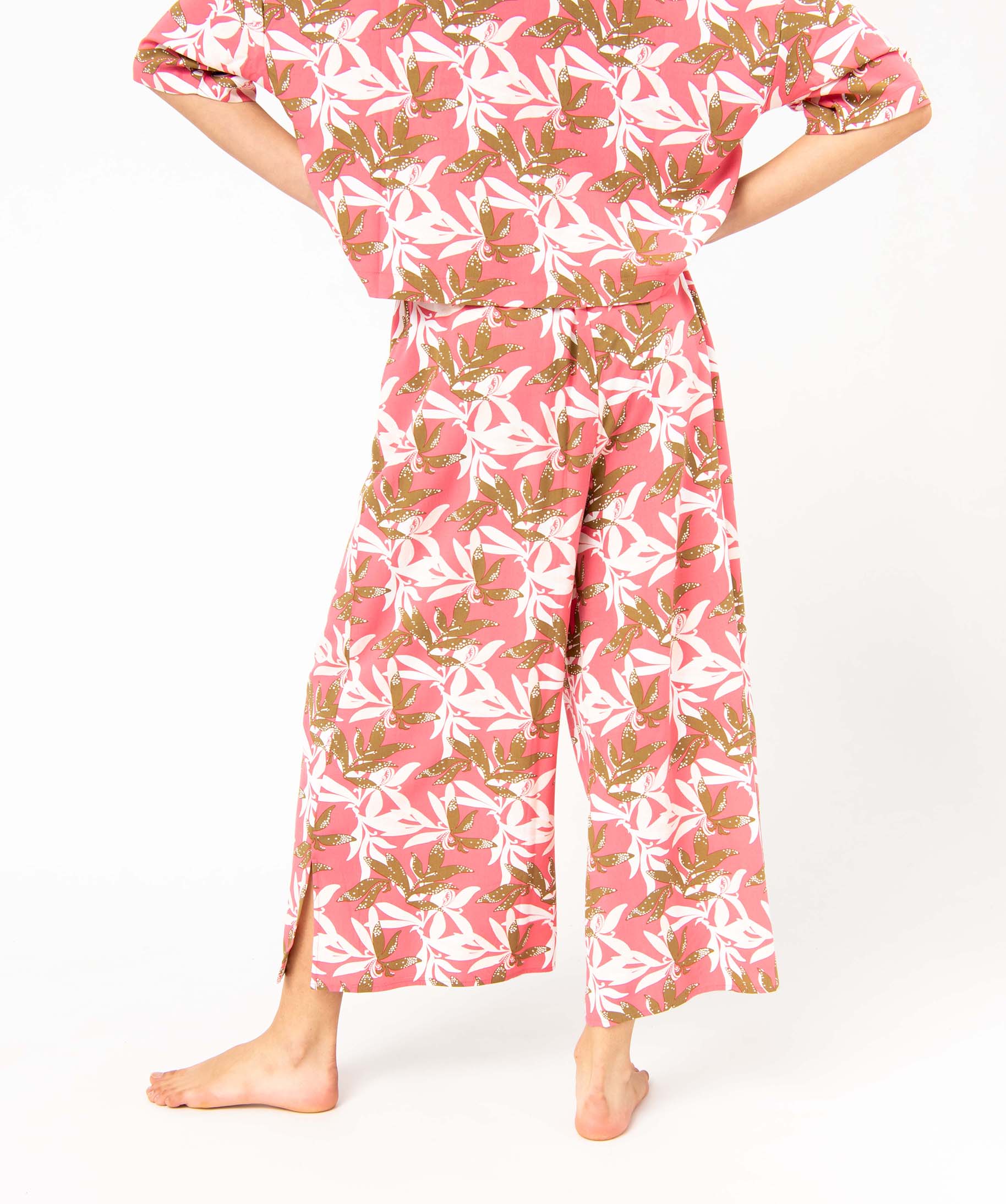 Pantalon de pyjama fluide imprimé femme imprime | GEMO