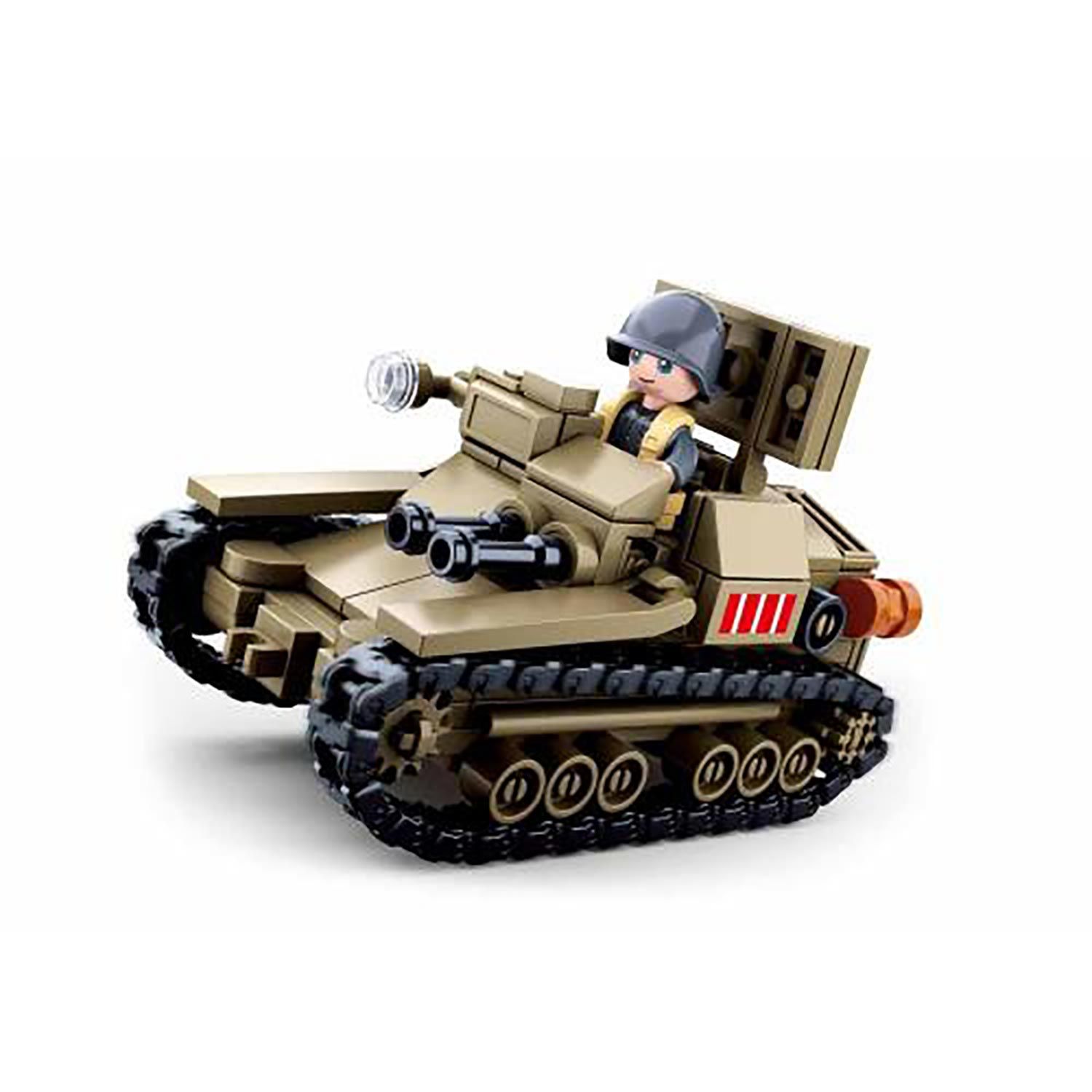 WWII - Leichter italienischer Panzer - Bausteine Set M38-B0709