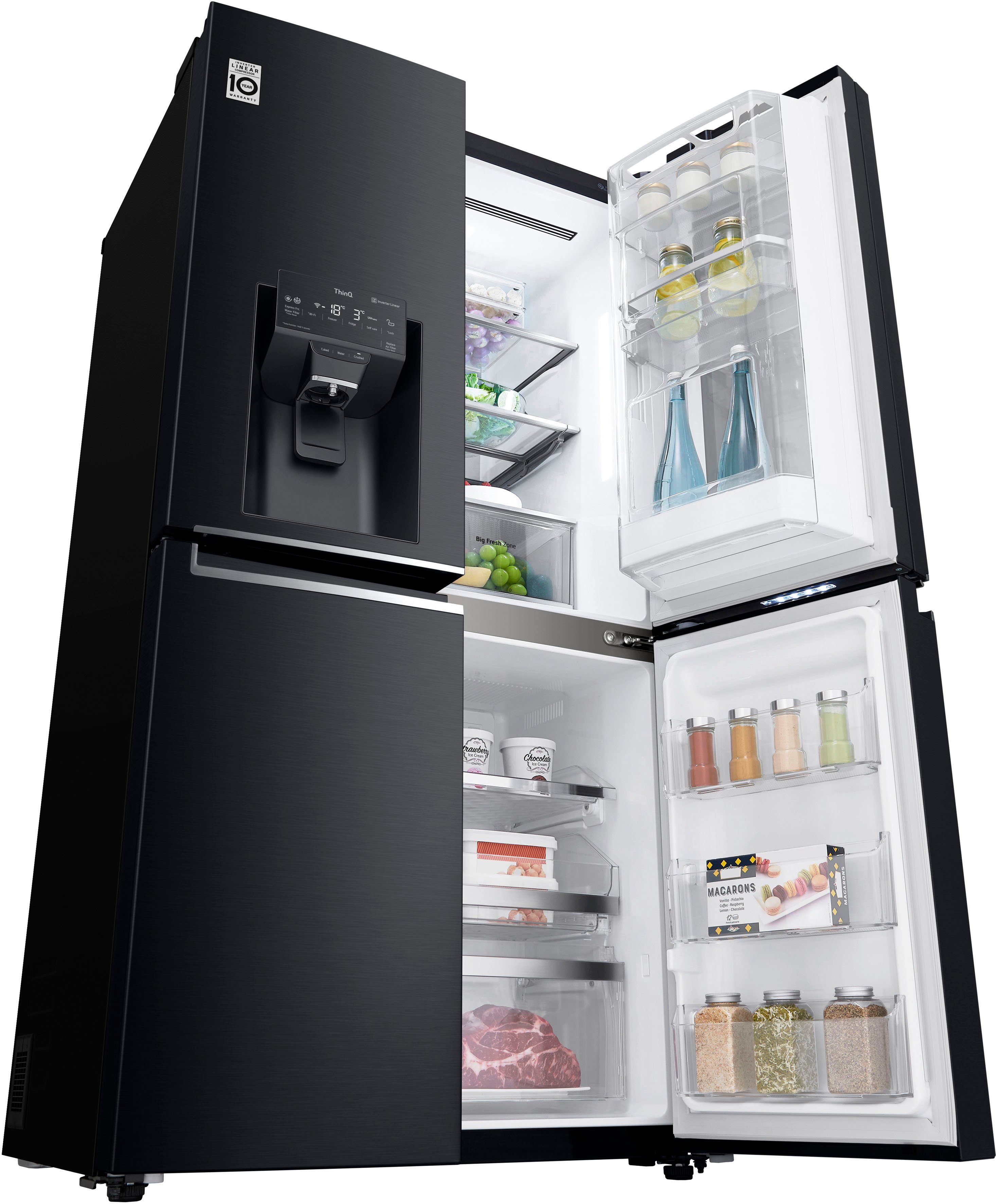 LG Multi Door GMX945MC9F, 179,3 cm hoch, 91,2 cm breit