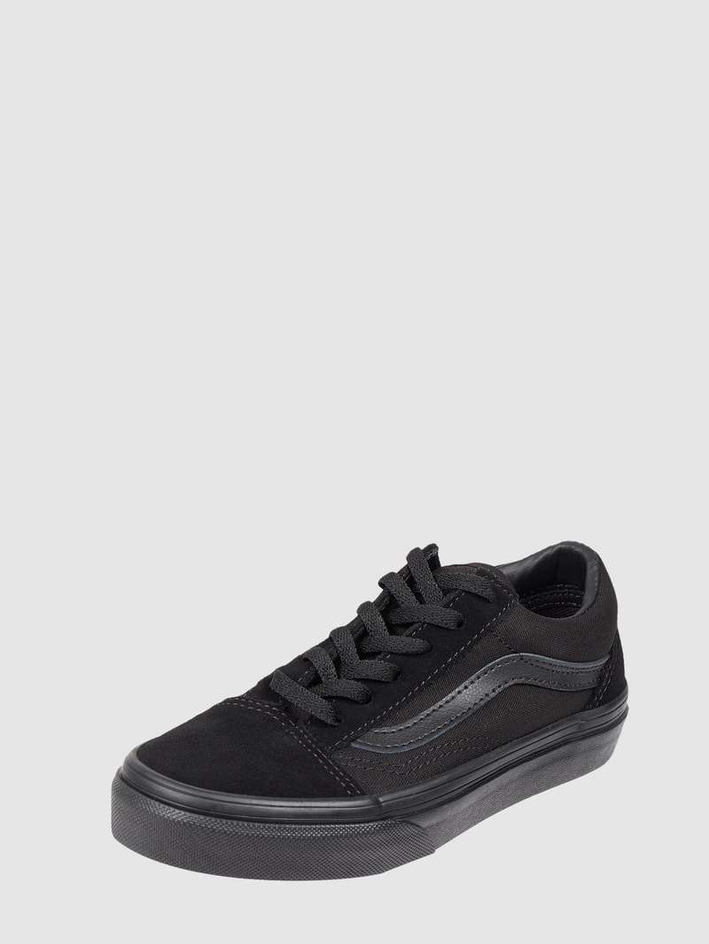 Sneaker aus Leder und Textil Modell 'Old Skool' in schwarz