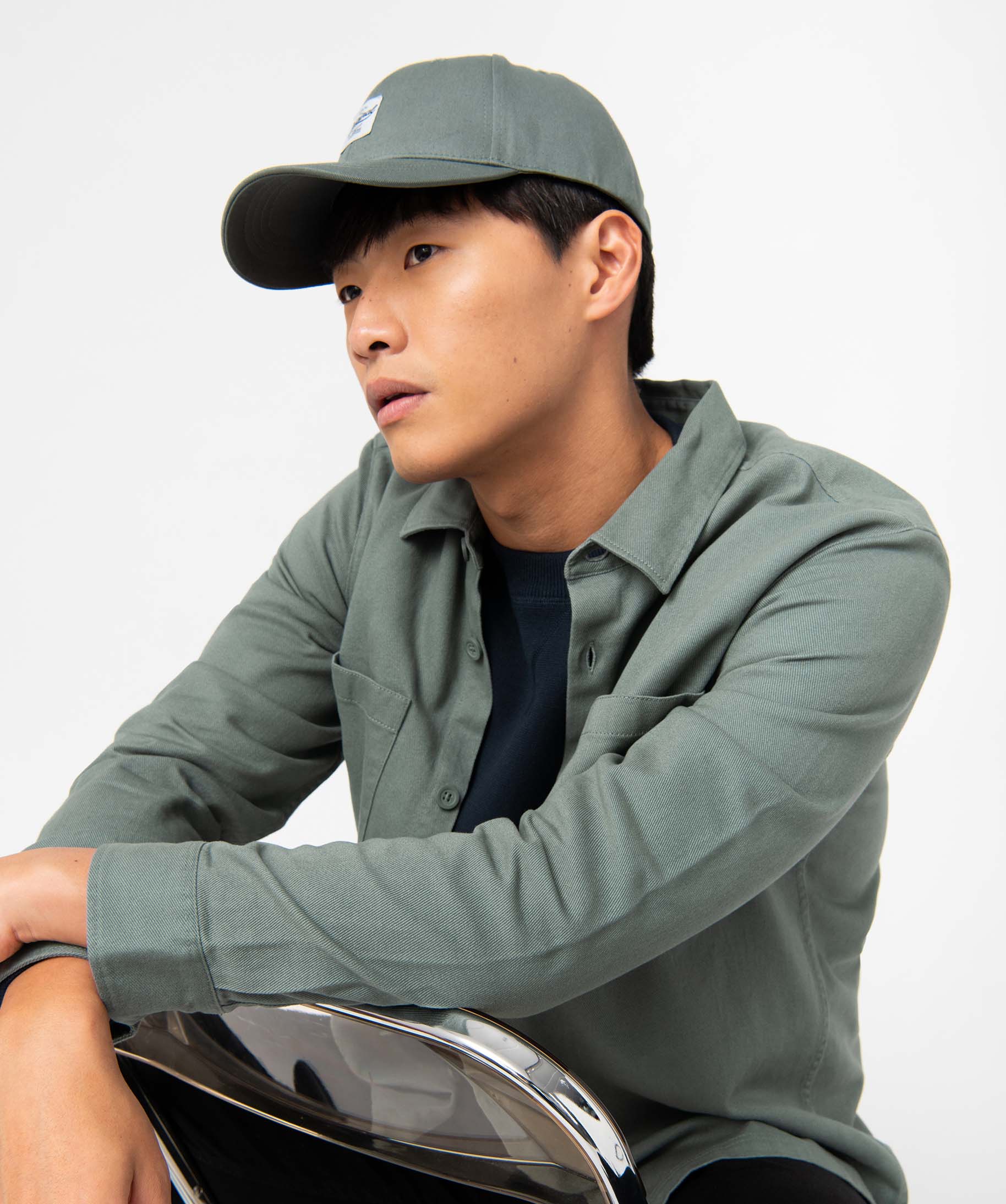 Sur-chemise homme avec poches poitrine vert | GEMO