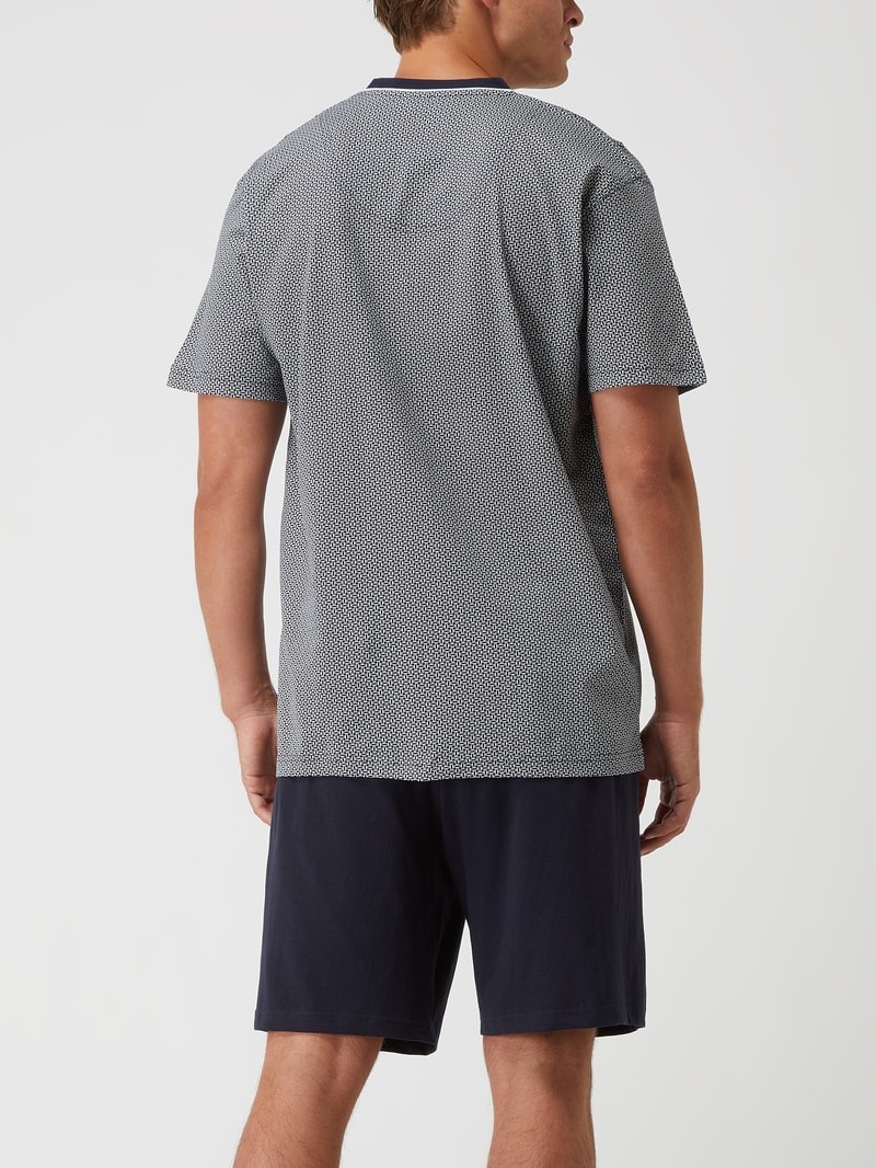 Pyjama aus Baumwolle in blau