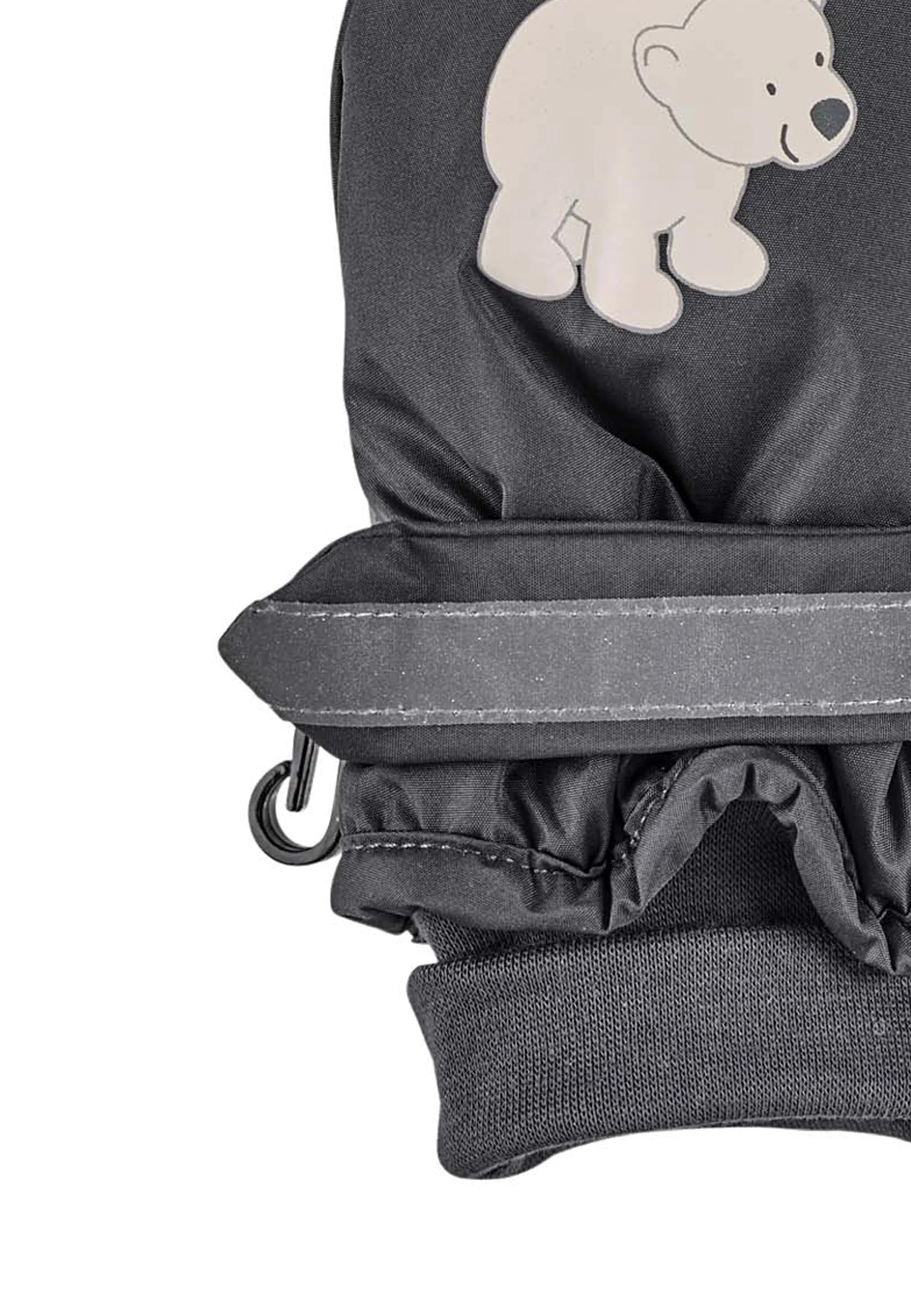 Fäustlinge aus Funktionsmaterial mit Print Eisbär