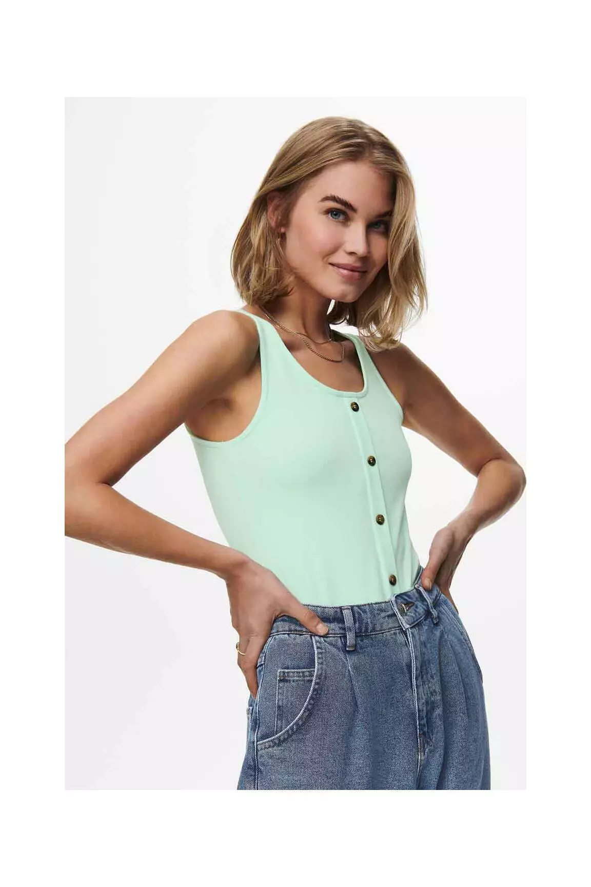 Only Debardeurs Femme couleur vert
