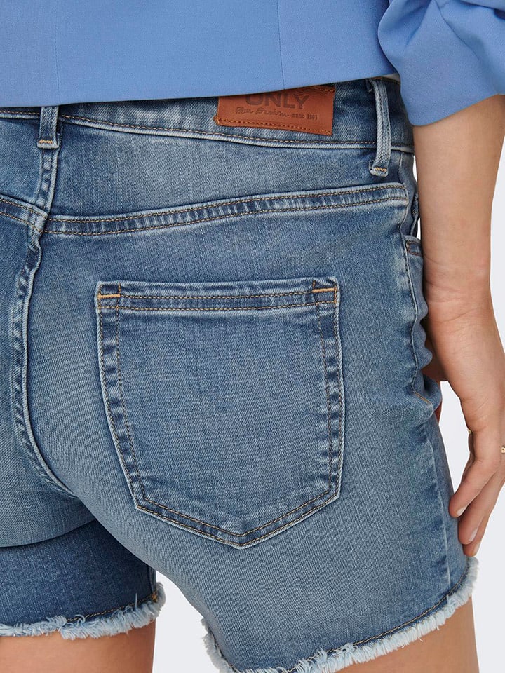 ONLY Jeans-Shorts in Blau günstig kaufen