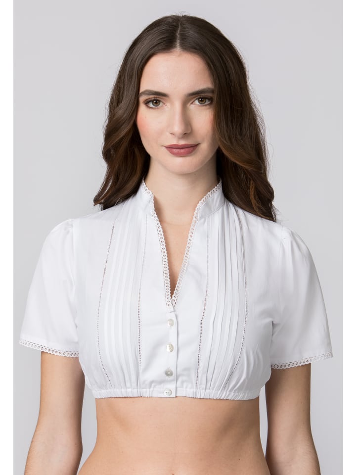 Stockerpoint Stockerpoint Dirndlbluse Ariana in weiss günstig kaufen