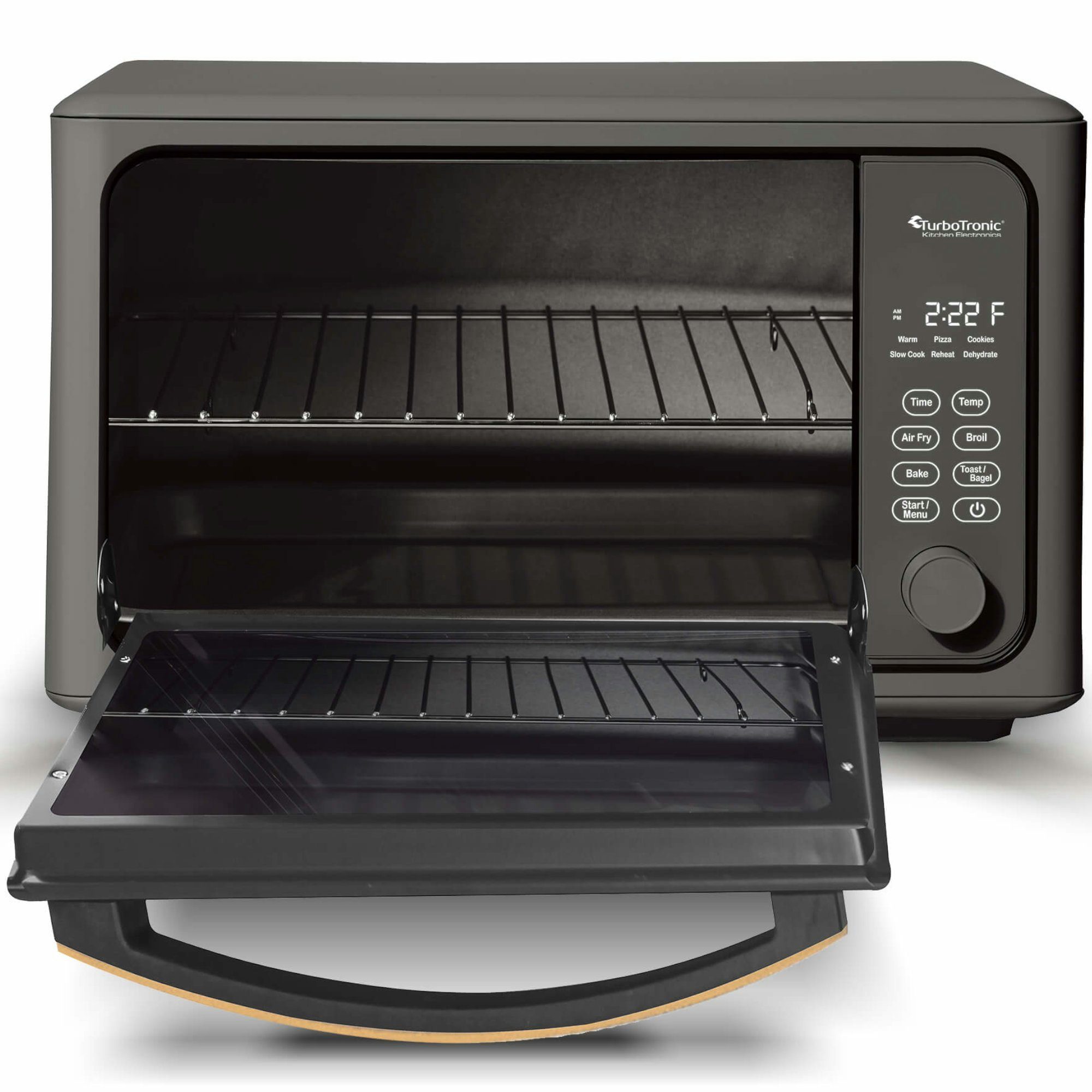 TurboTronic by Z-Line Minibackofen Digitaler XXL Power Airfryer, 24 Liter, Dörrgerät ab 25°C, mit Pommes Korb, Heissluftofen, Konvektionsofen