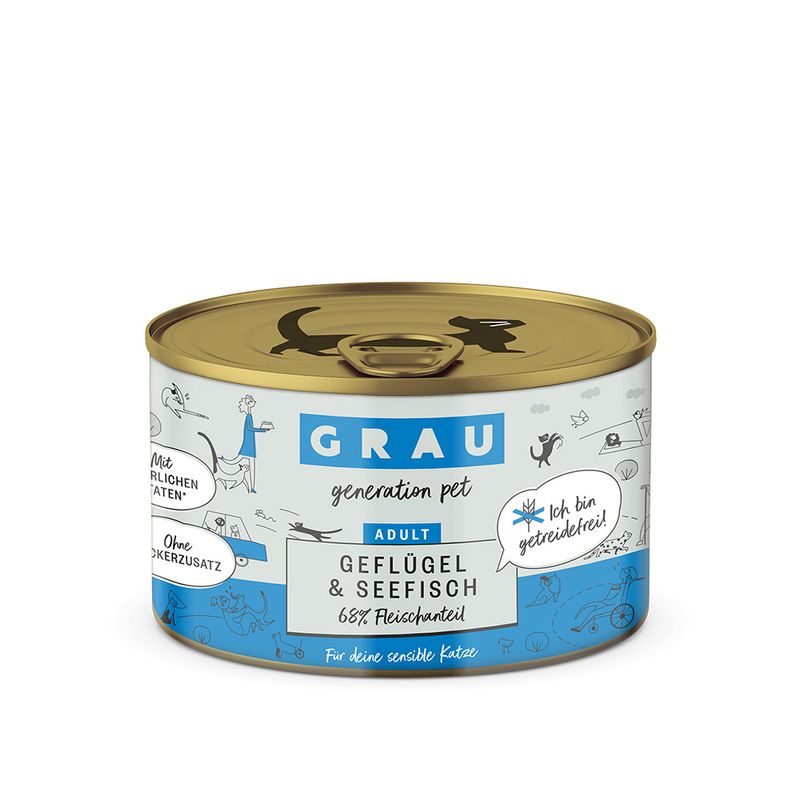 Sparpaket GRAU Adult Getreidefrei 12 x 200 g