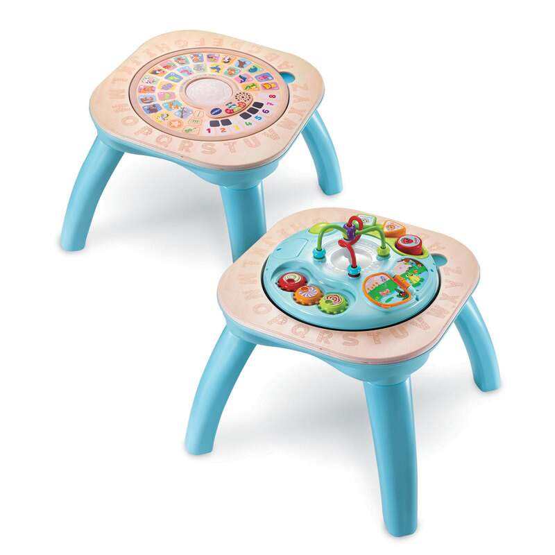 Table d'activités réversible nature 3 en 1 en bois FSC