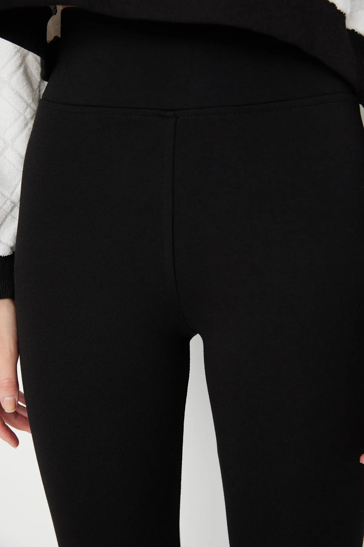 Trendyol Collection  Leggings - Schwarz - Hoher Bund