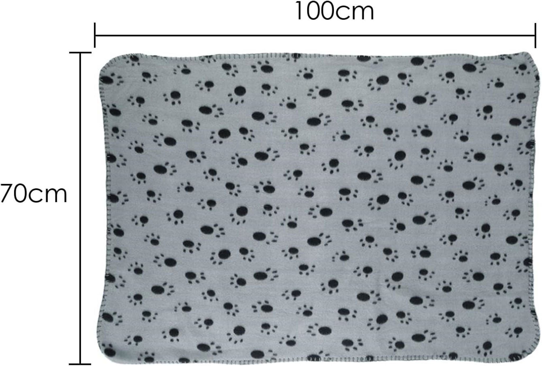 Bäll Tierdecke Hundedecke Katzen Decke Fleece robust, reißfest, flauschig weich, Möbel und Polsterschutz, 3 STK SPARSET