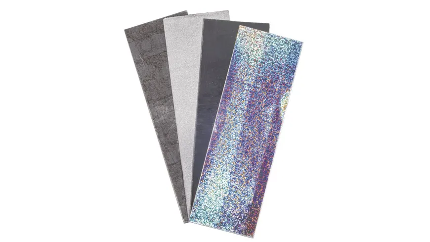 Rayher Wachsfolie Silber-Töne 20x6,5cm 4 Farben sortiert 0.8 m