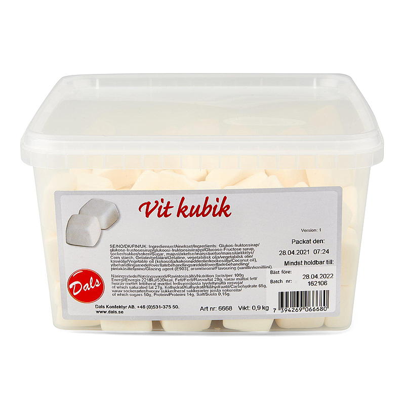 KnallGodt Skumpute Hvit 0,9 kg