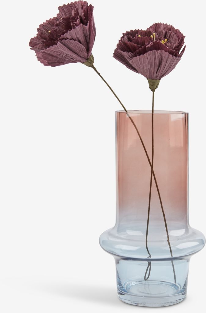 KRIS KRIS vase Ø15xH26cm blue-pink
