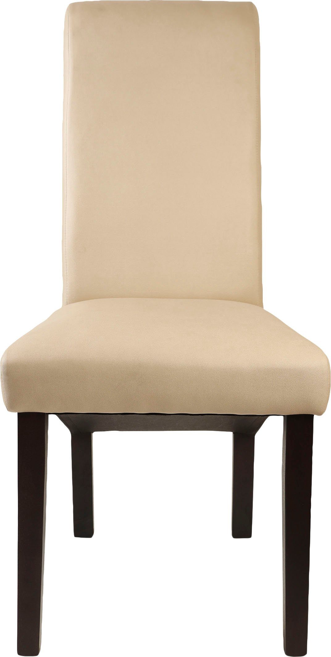 Home affaire 4-Fußstuhl Rito (Set, 2 St), Gestell Buche natur oder wenge lackiert