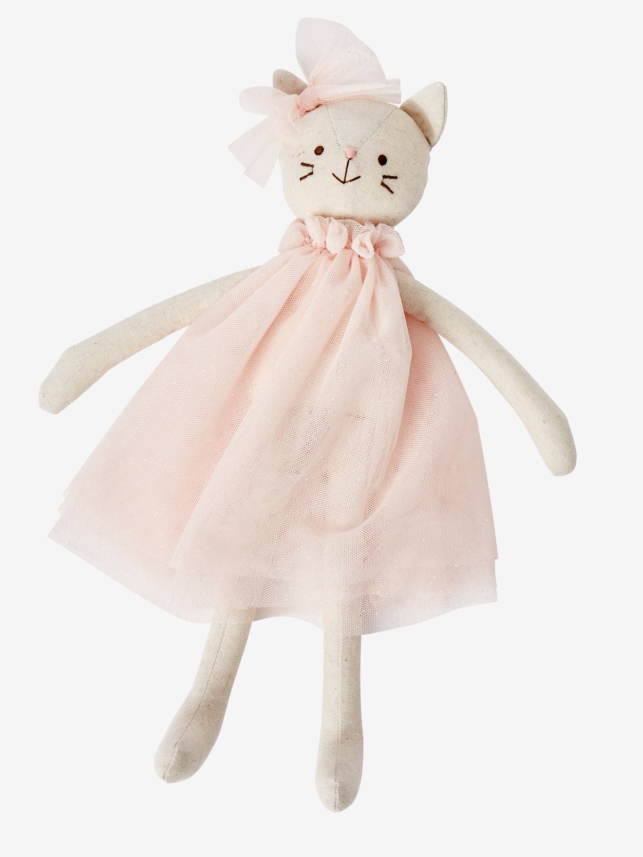 Poupée Chat danseuse rose