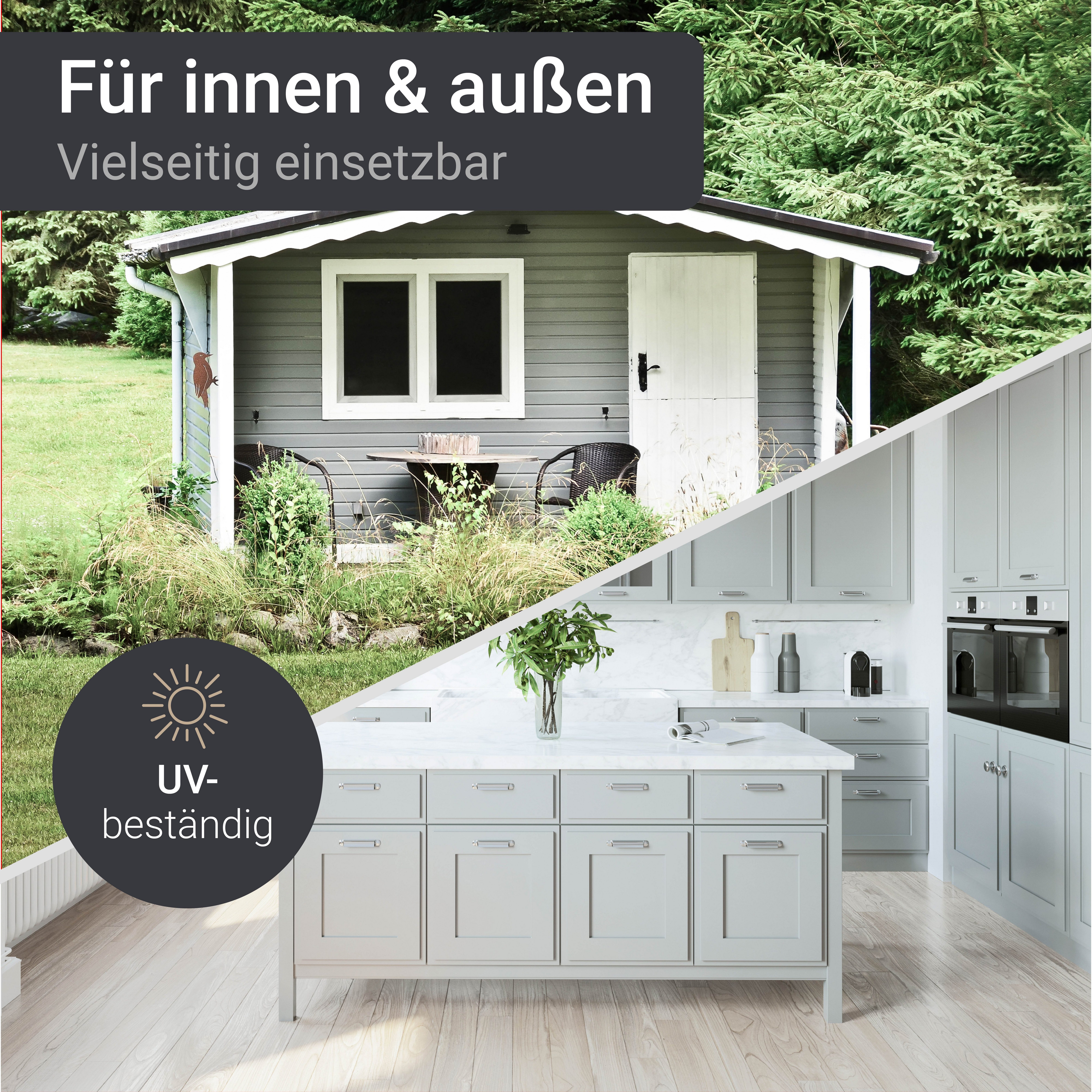 WO-WE Holzlack Holzfarbe Wetterschutzfarbe Holzanstrich W420, 1-10L, Seidenglänzend, Wasserbasis