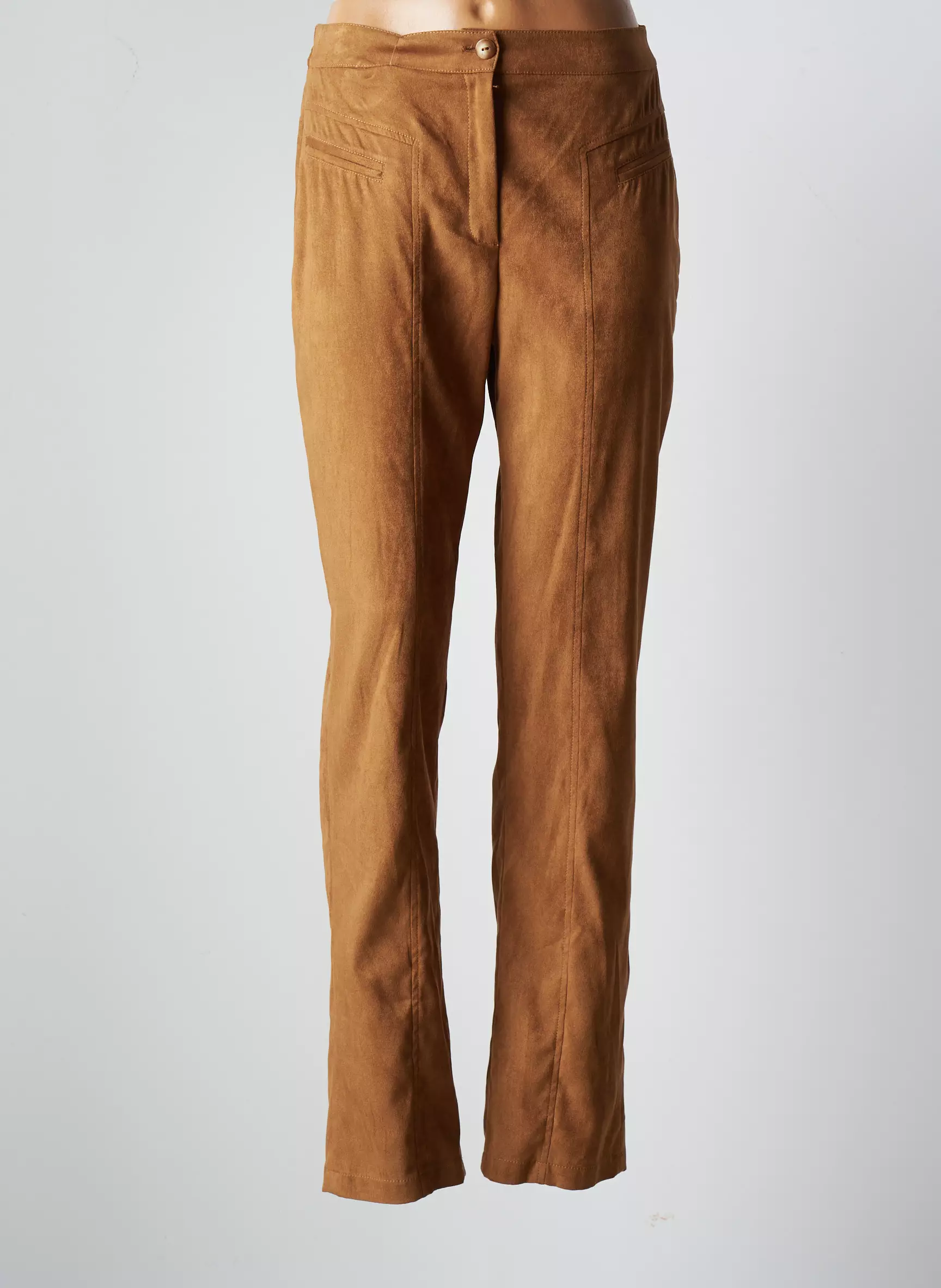 Jumfil Pantalons Slim Femme couleur marron