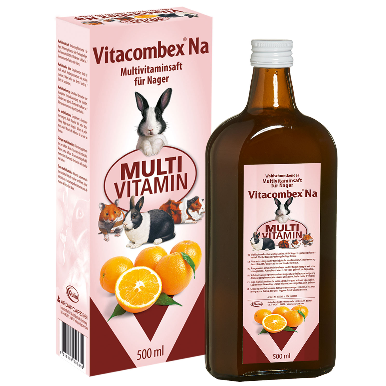 Quiko Ergänzungsfutter Quiko Vitacombex Na 500ml: Multivitaminsaft für Nagetiere
