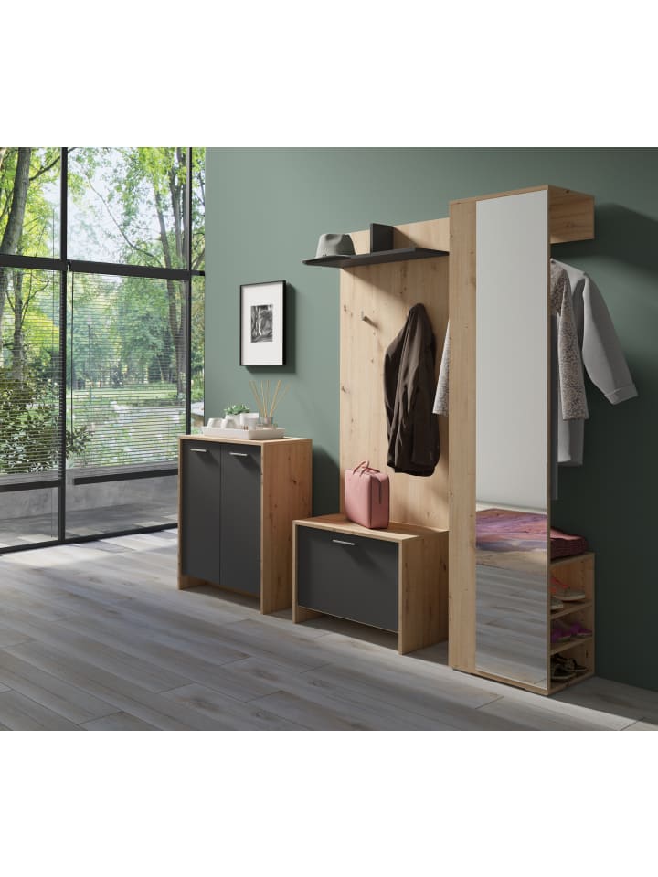 byLiving Garderobe Ben in Artisan Eiche - (B) 40 x (H) 184 x (T) 35 cm günstig kaufen onesize