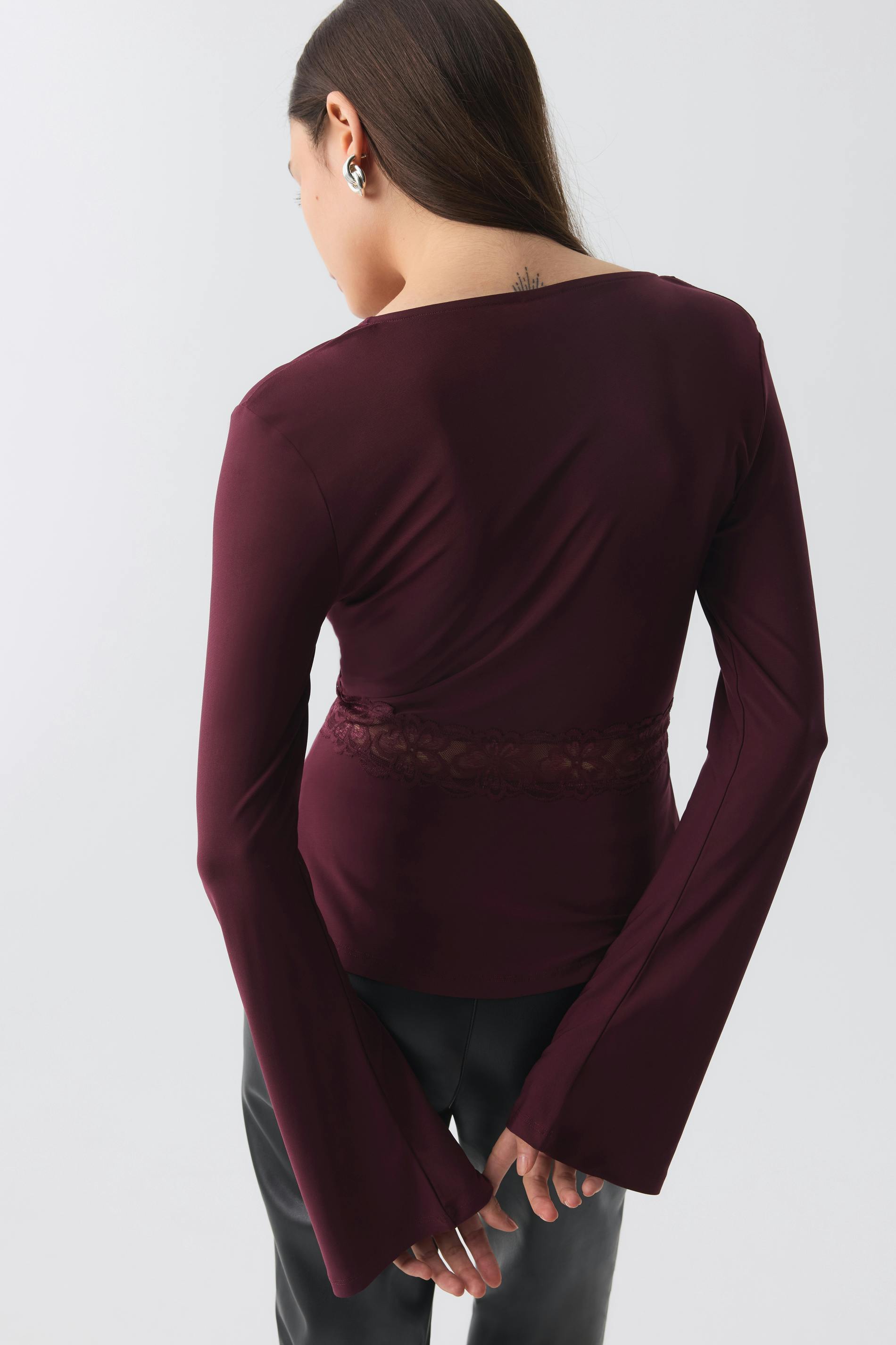 Lace detail top
