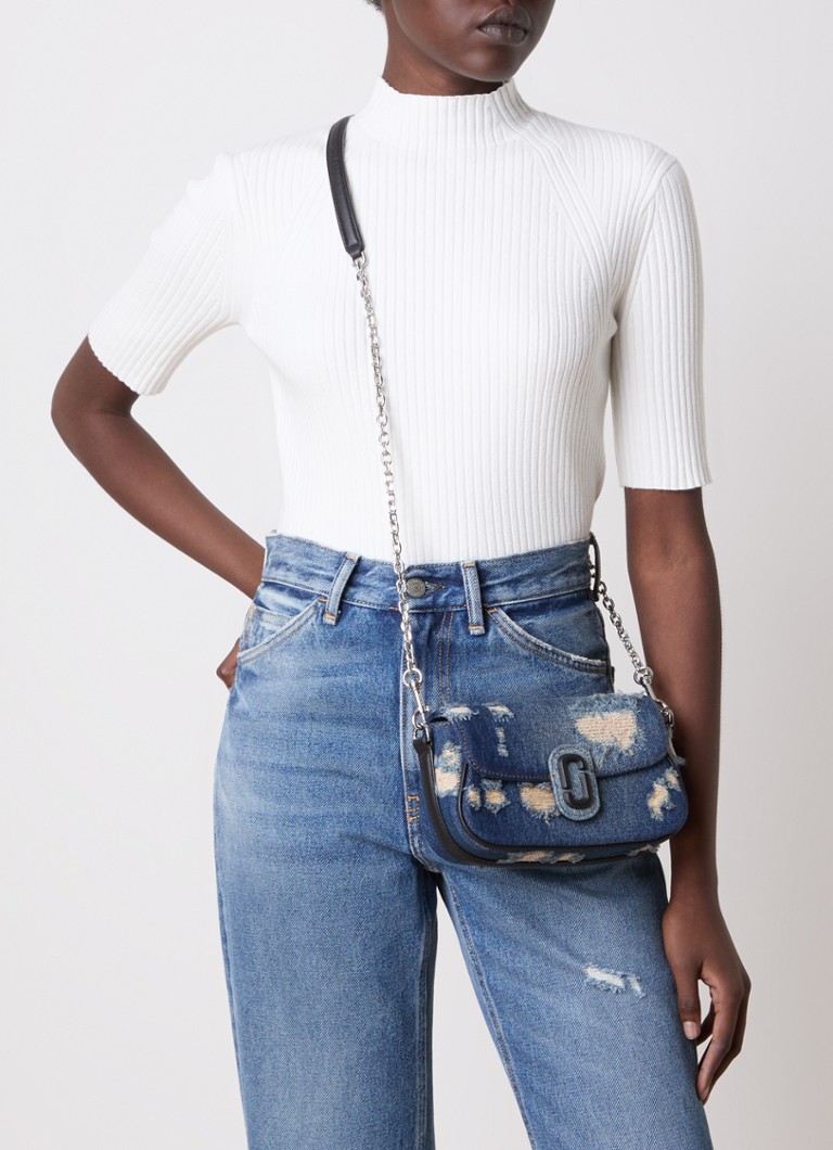 Marc Jacobs  The Clover crossbodytas van denim met afneembare schouderriem