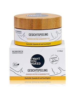 I WANT YOU NAKED Orangen-Enzyme & Mangobutter Gesichtspeeling-100 ml