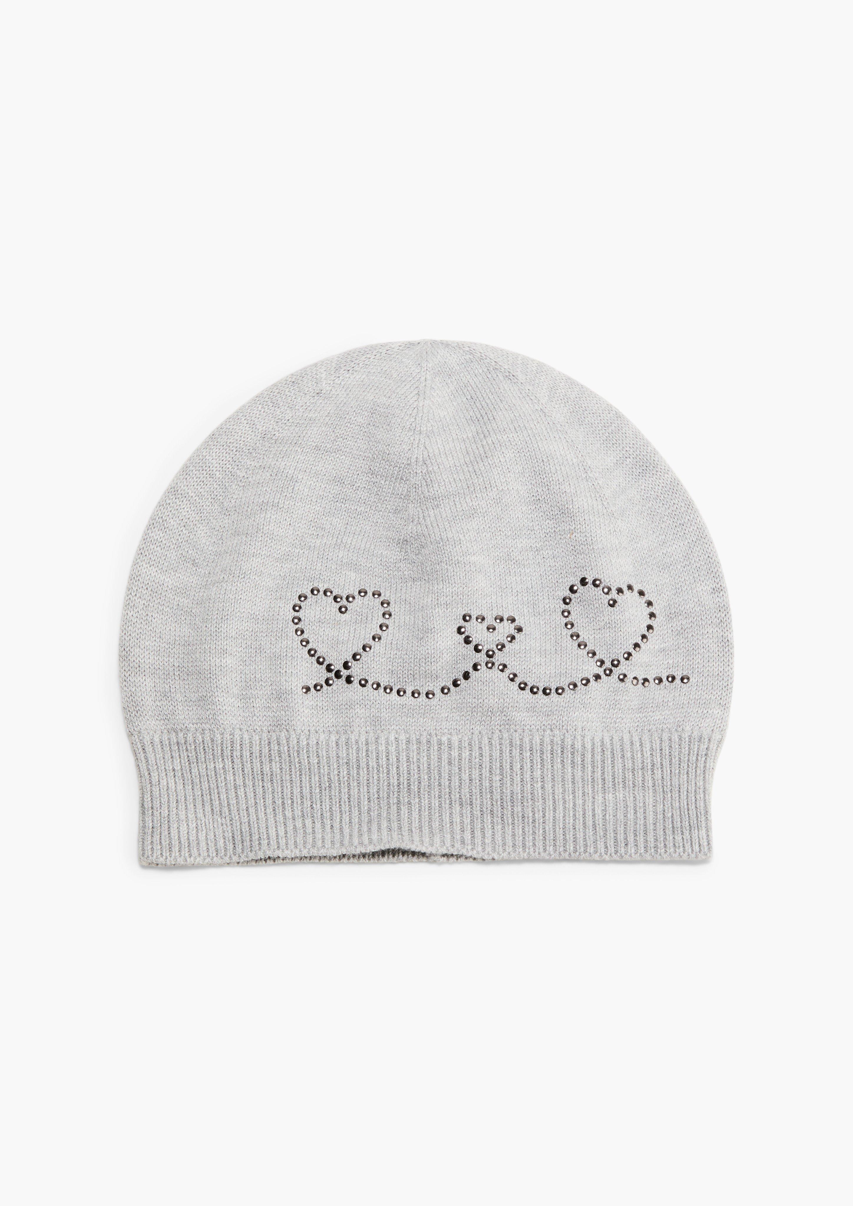 Feinstrickmütze mit Kunstfell-Pompom  2131783-9400
