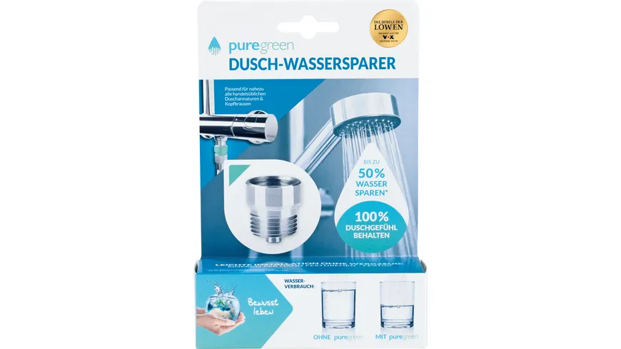 puregreen Wassersparer für die Dusche