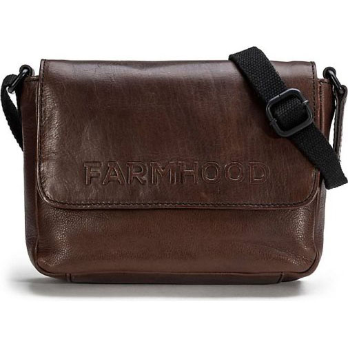 FARMHOOD Memphis Umhängetasche Leder 22 cm
