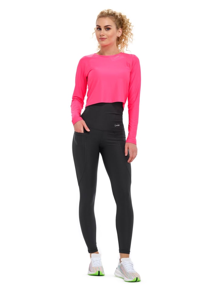 Winshape Functional Power Shape High Waist Tights mit drei Taschen HWL114 in schwarz günstig kaufen