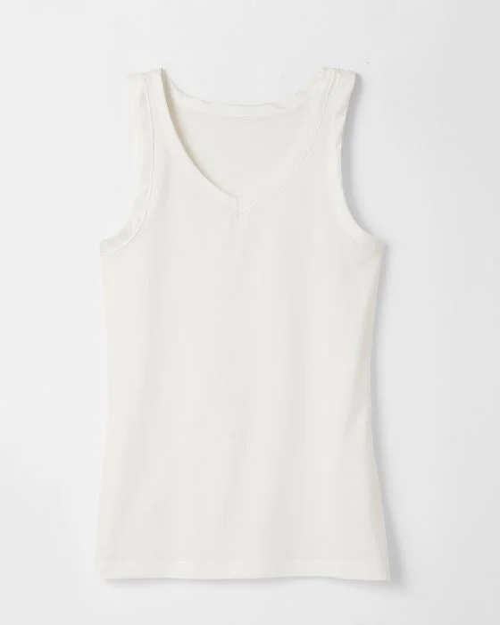 Débardeur biais satin en coton pima