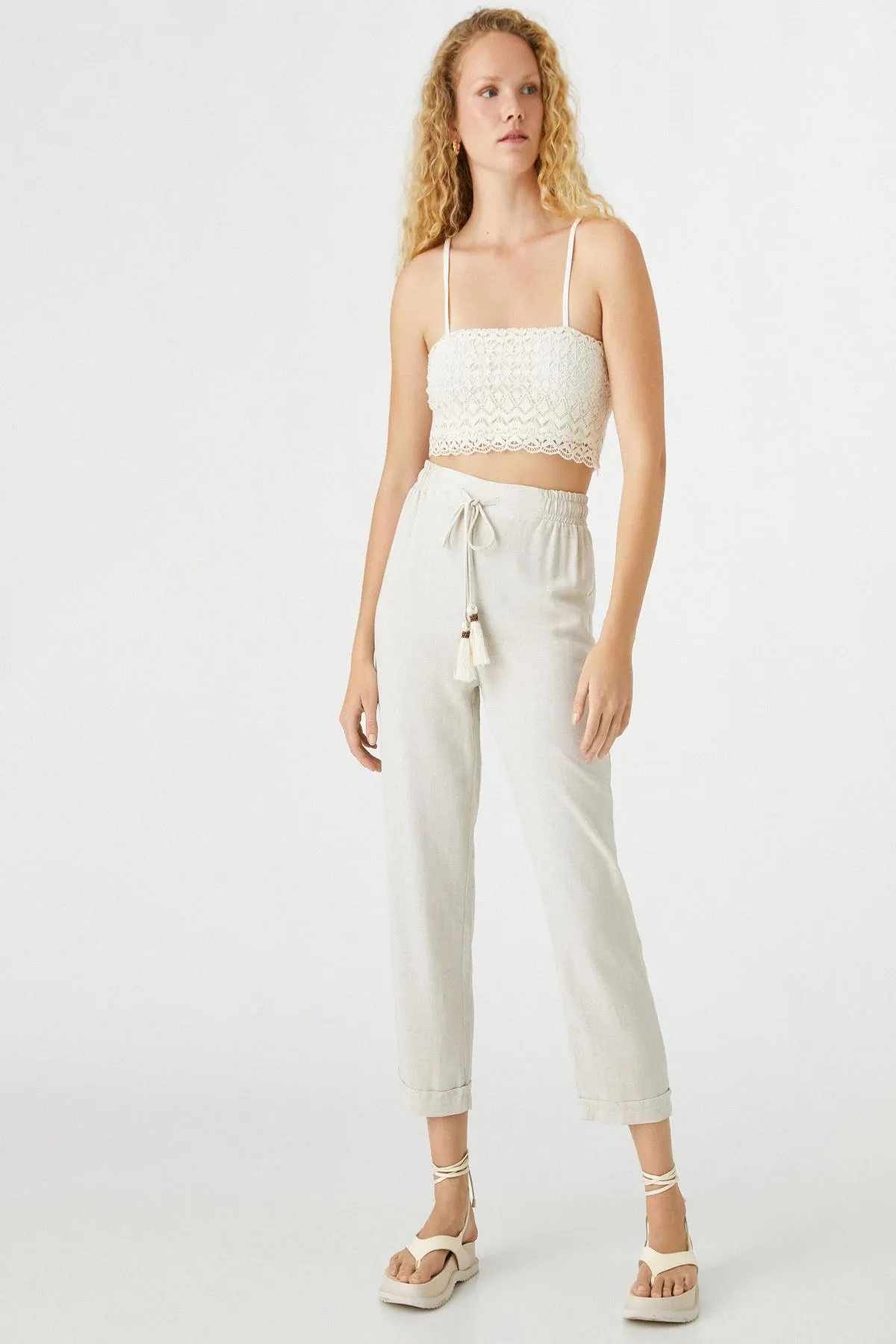 Koton  Beige Damenjeans 2SAK40136CW