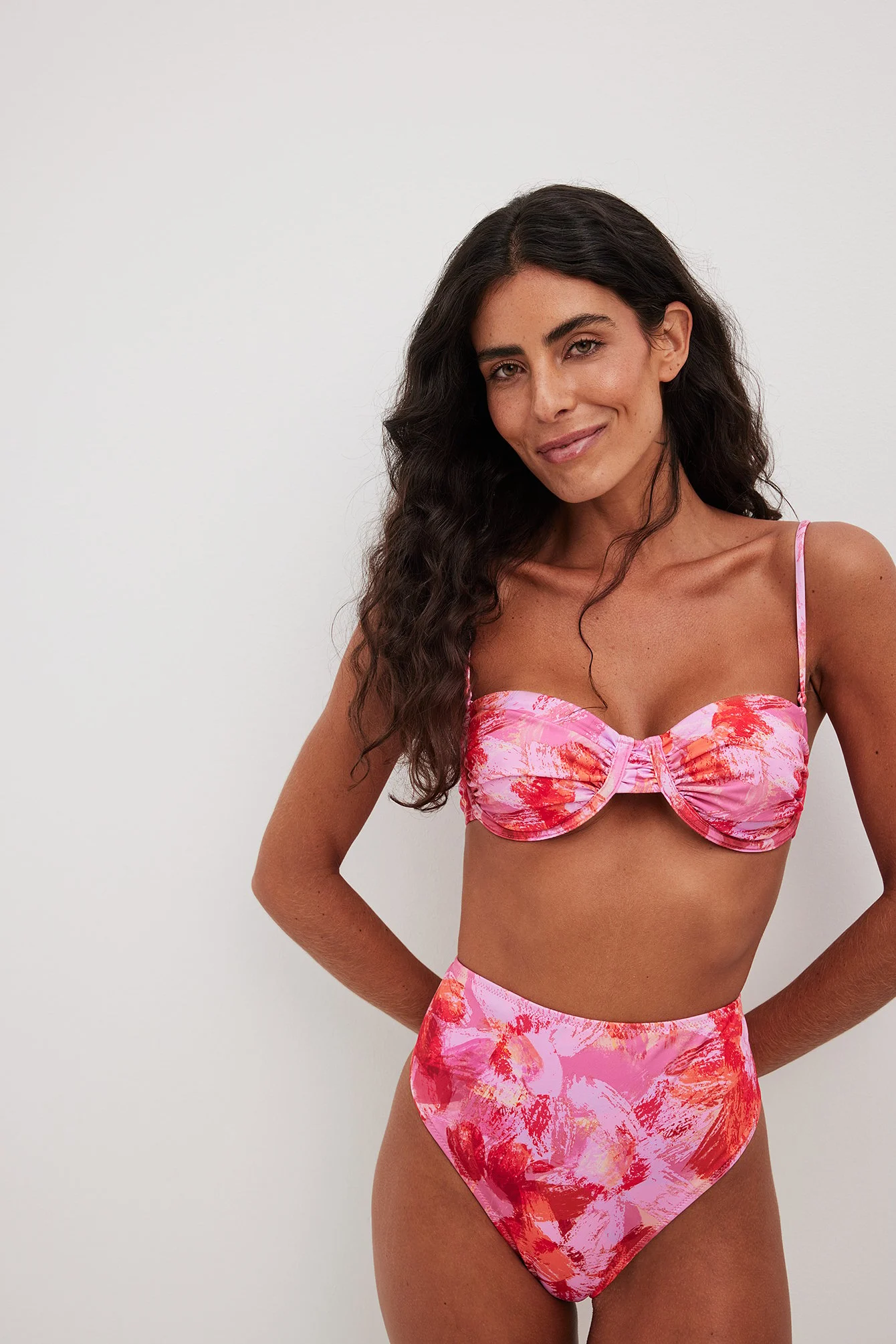 Hohe Taille Bikini-Unterteil
