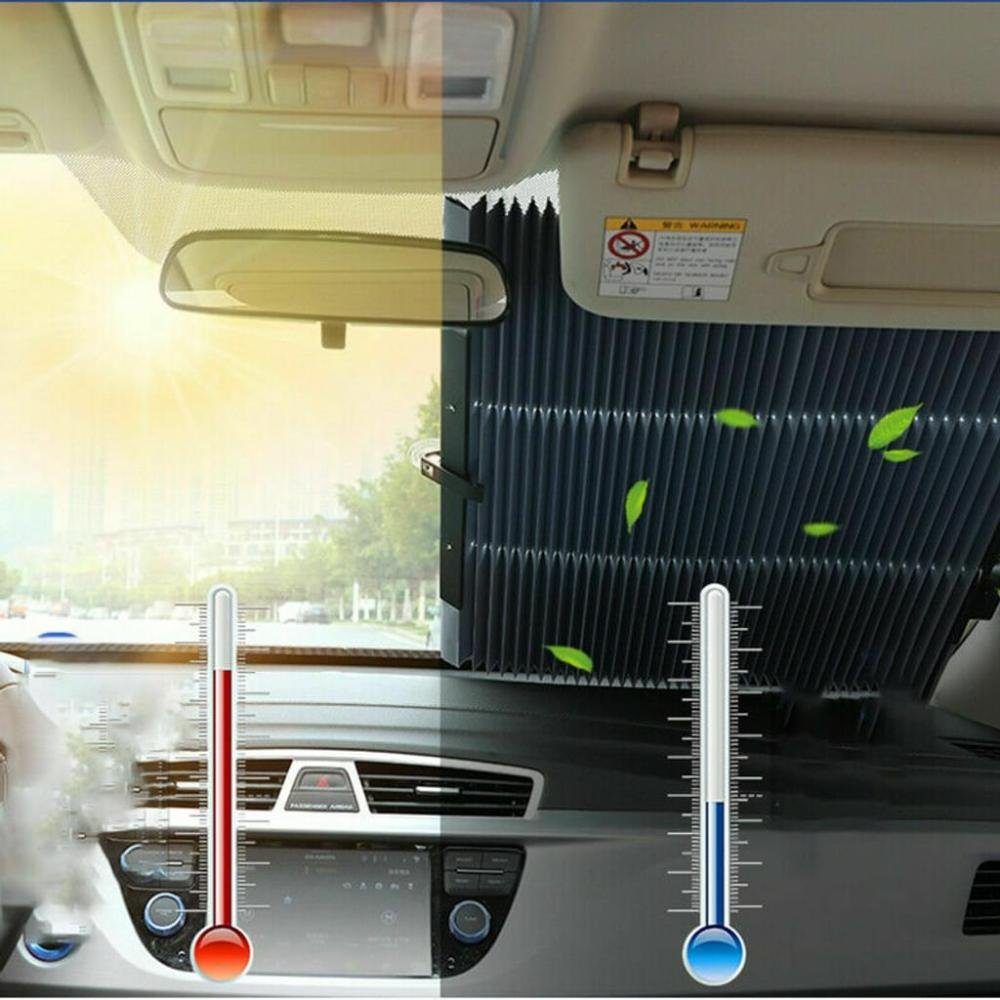 Fokelyi Autosonnenschutz 8 Stück 65cm Auto Frontscheibe Sonnenschutz Einziehbare Rollo, (8-St)
