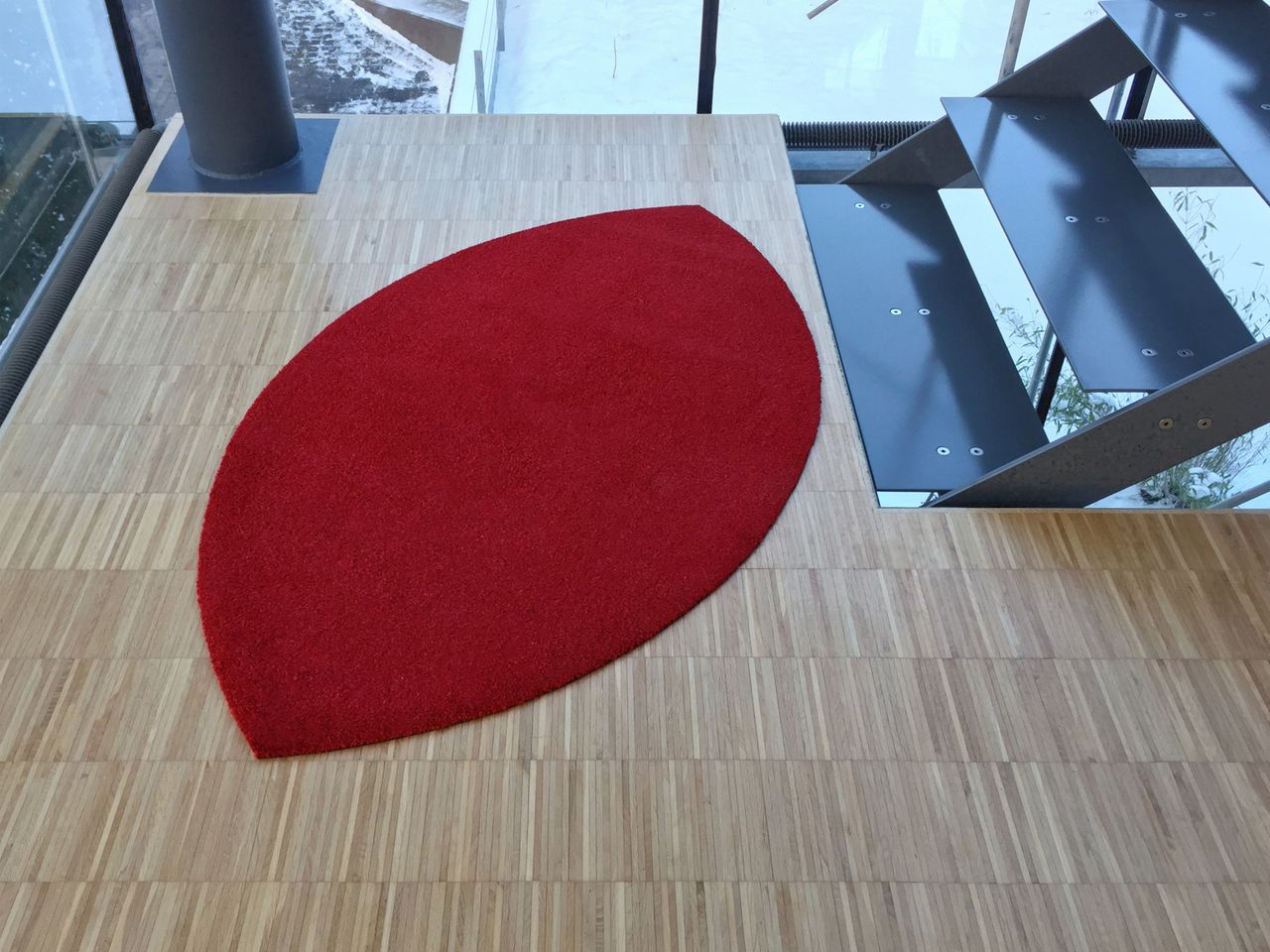 Keilbach Designprodukte Keilbach Schuhabstreifer, 145 x 85 cm, rot