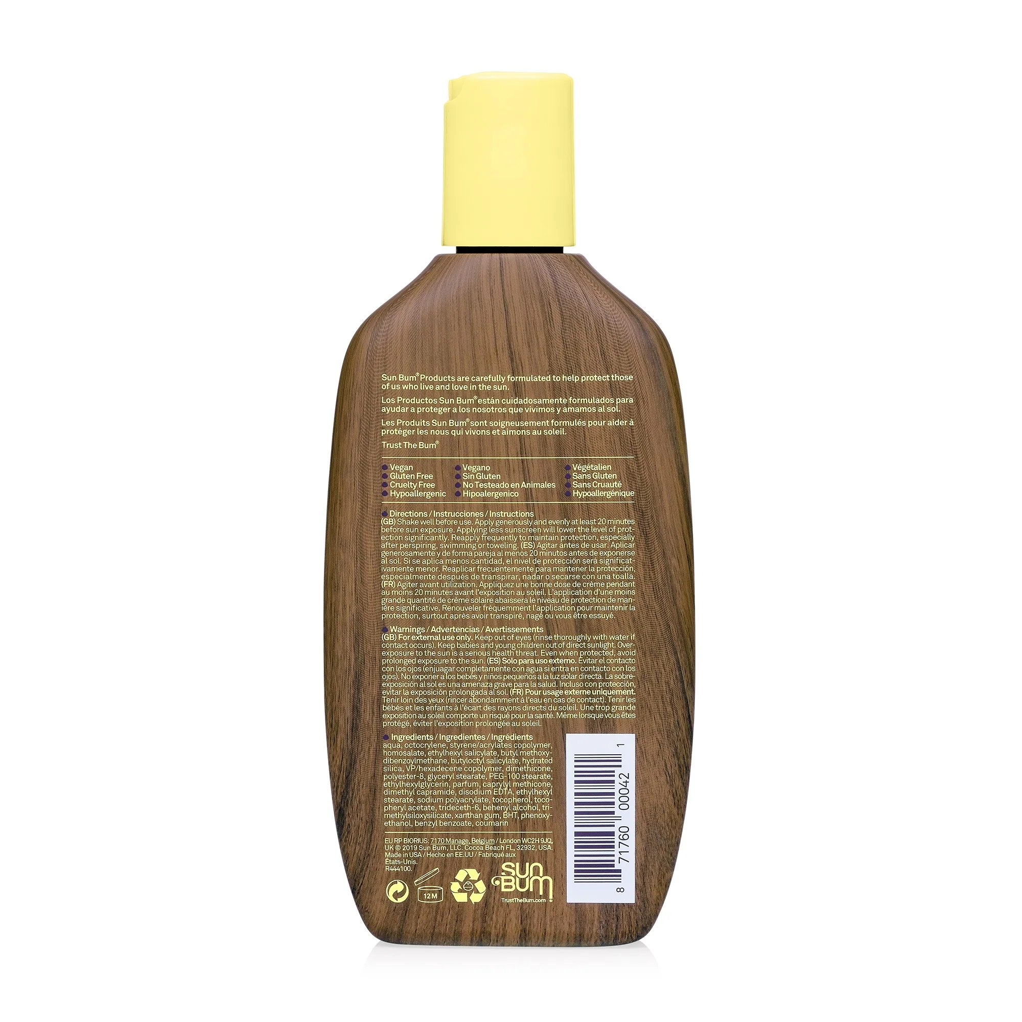 Loción protectora solar Sun Care SPF30 - Leche corporal solar de alta protección.