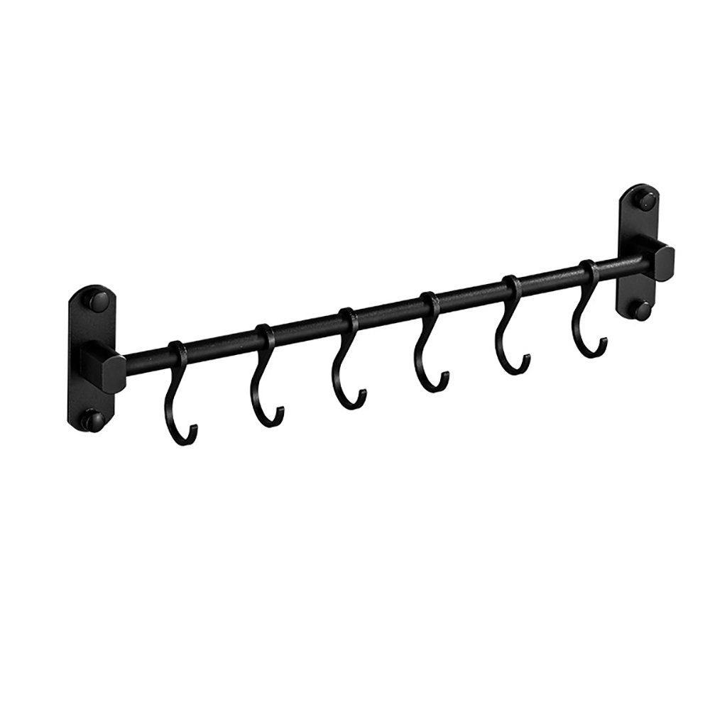 Runxizhou Wandhaken Küchenutensilien-Hakenleiste mit 6 Haken 40 cm