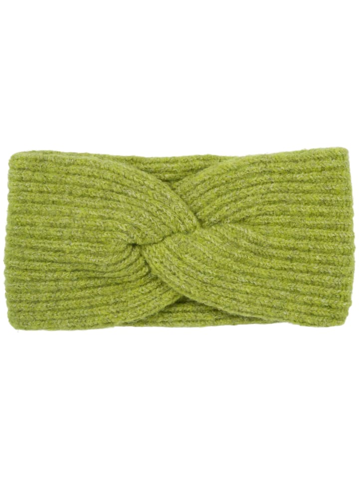 styleBREAKER Strick Stirnband mit Perlrippen Muster und Knoten in Limettengrün günstig kaufen onesize