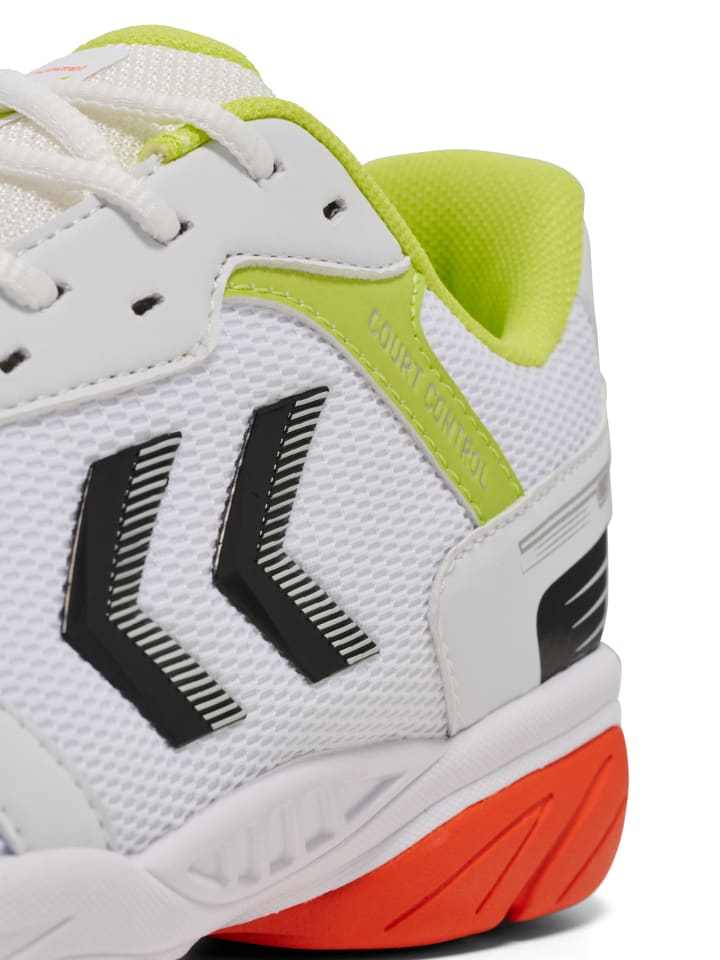 Hummel Hummel Hallenschuh Court Control Erwachsene in BRIGHT WHITE/TANGERINE TANGO günstig kaufen