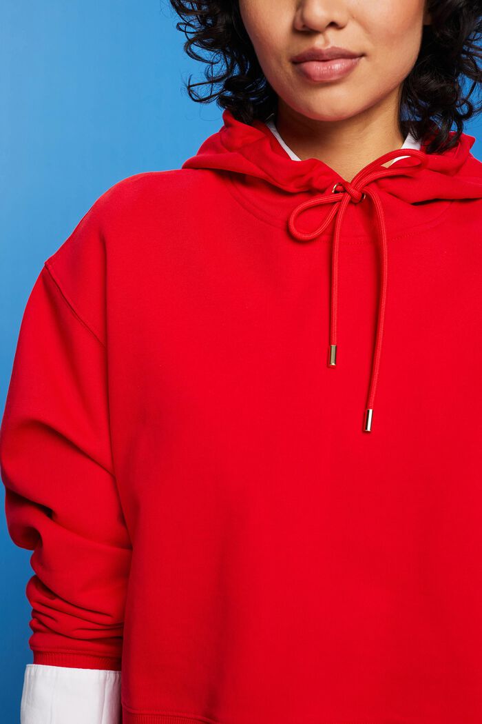 Hoodie aus Baumwollfleece