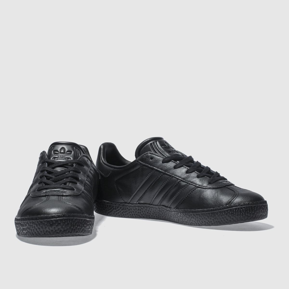 adidas svarta Gazelle ungdomsskor